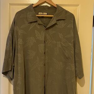 Tommy Bahama Green Silk Shirt 3XL